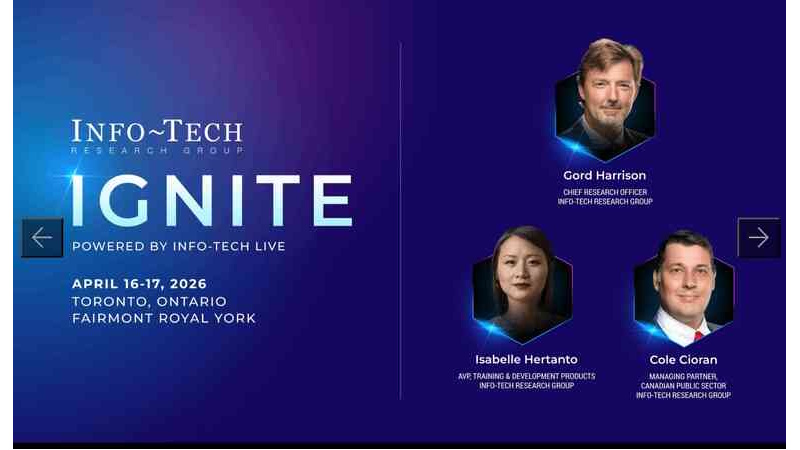 Upcoming Event:  🧑🔎 Exponential IT, Talent, and Leadership Take Focus at Info-Tech IGNITE 2026 in Toronto and Detroit 