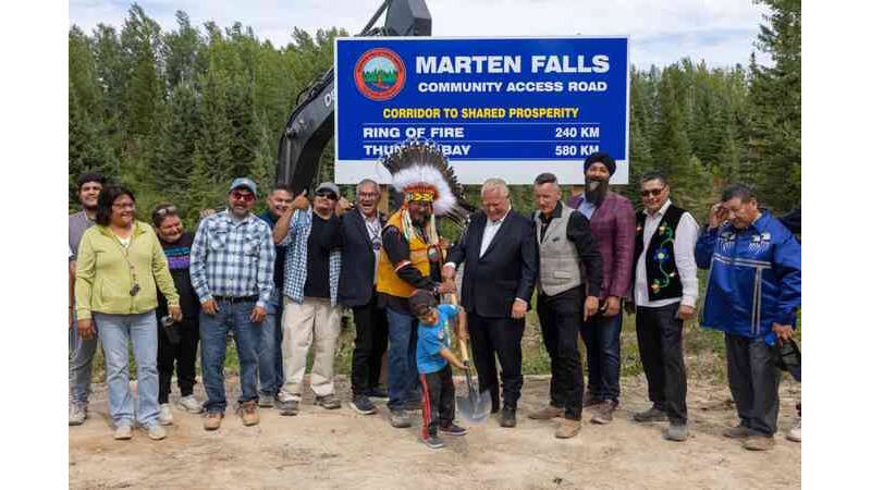 💵🍁🛣️ Ontario and Marten Falls First Nation Break Ground on Ring of Fire Road 🚧