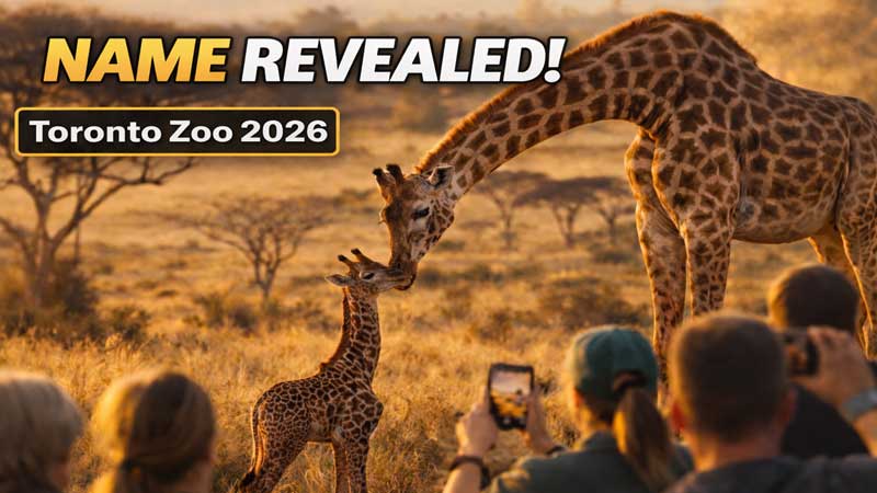 2026 🦒 Toronto Zoo. Giraffe Calf Name REVEALED. Adorable Moment!  (4K 60p HDR, Images)