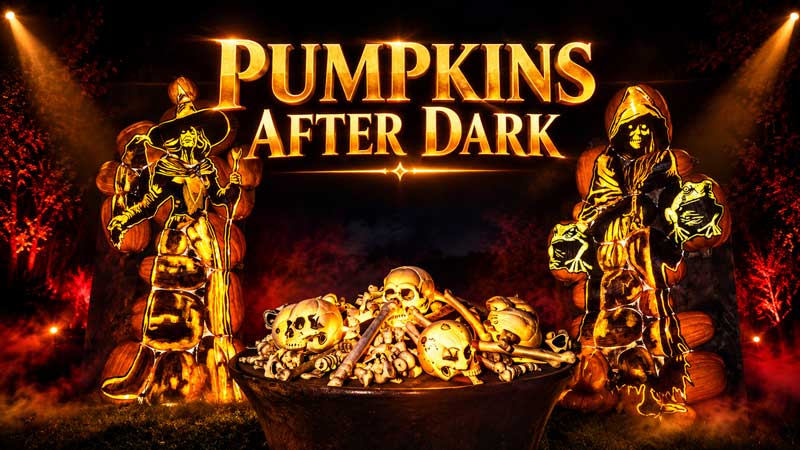 2024 🎃 PUMPKINS AFTER DARK 🎃 10,000+ Glowing Pumpkins. Live Sound! | Milton, Ontario (4K 60p HDR, Images)